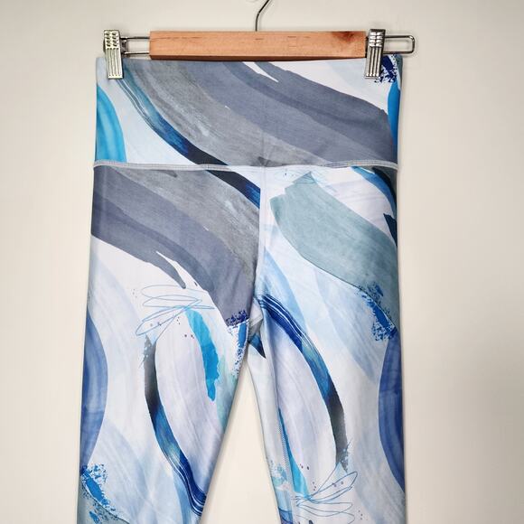 Athleta Elation 7/8 Tight Vibrance Snowstorm Blue Small PETITE - Picture 3 of 7